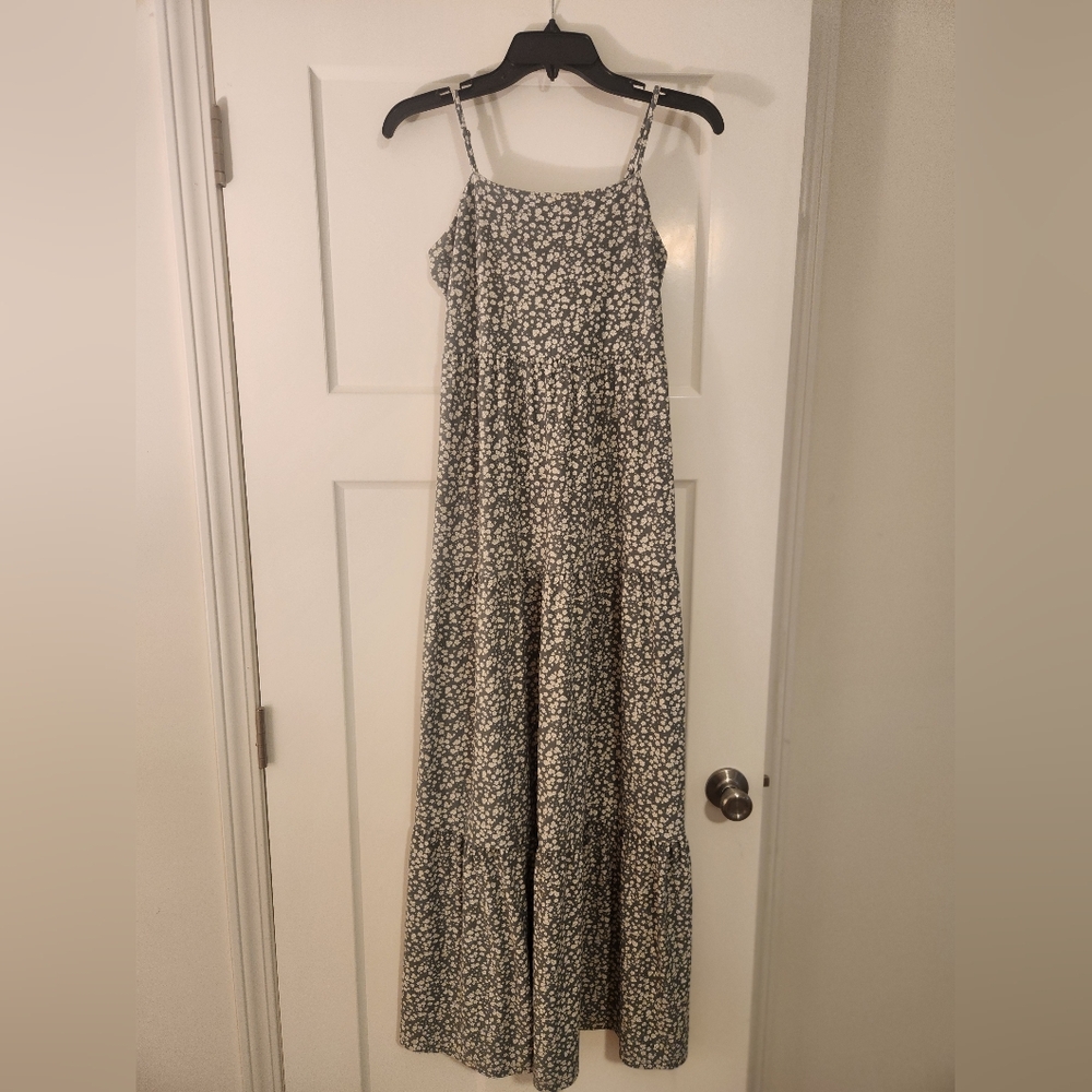 Green Floral Maxi Dress